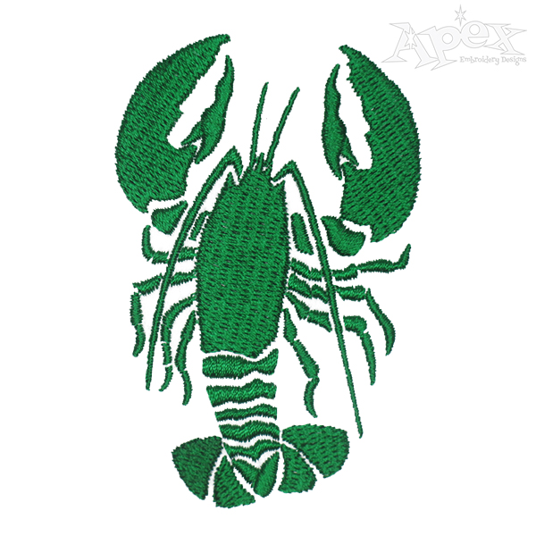 Lobster Embroidery Desgin