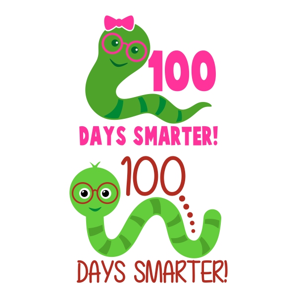 100 Days Smarter SVG Cuttable Designs