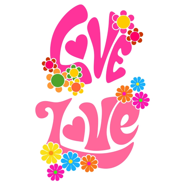 Floral Love SVG Cuttable Files