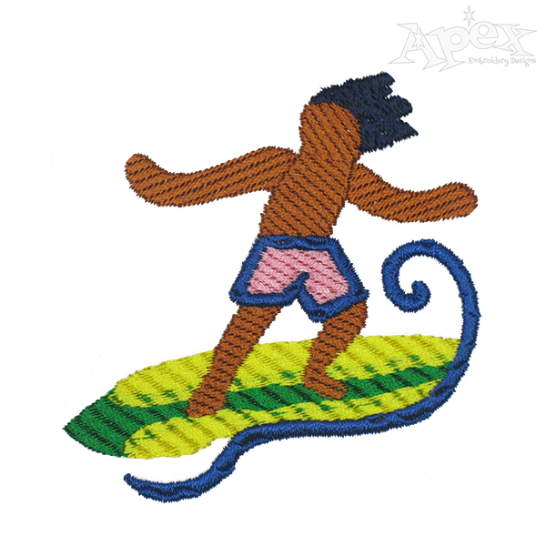 Surfer Boy Embroidery Designs