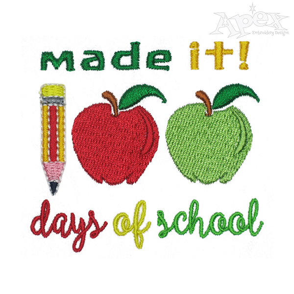 100 Days No Prob Llama Applique Digital Machine Embroidery Design 4 Sizes 100th day of school applique 100 days of school embroidery