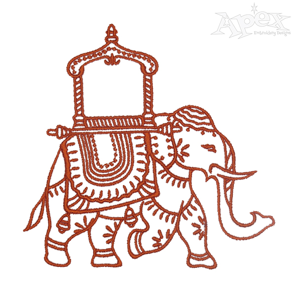 Indian Elephant Howdah Embroidery Designs