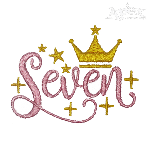 Birthday Numbers Embroidery Design