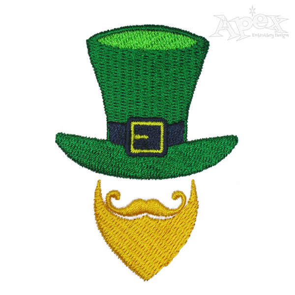 Leprechaun Beard Embroidery Designs