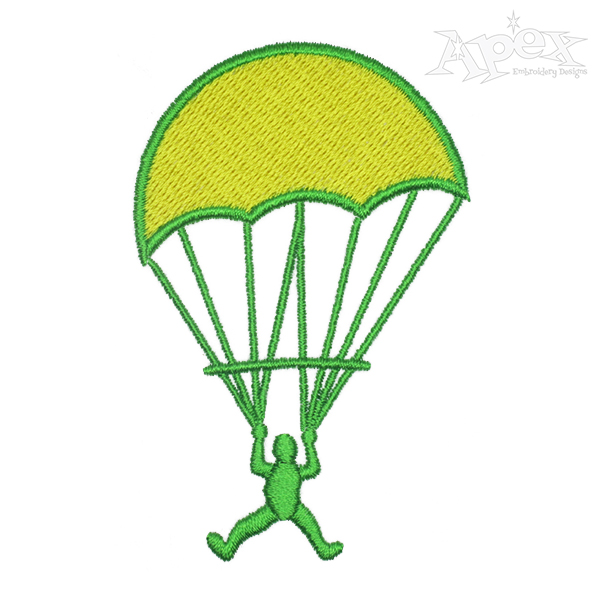 Paratrooper Embroidery Designs