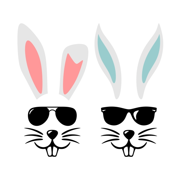 Cool Bunny SVG Cuttable Files