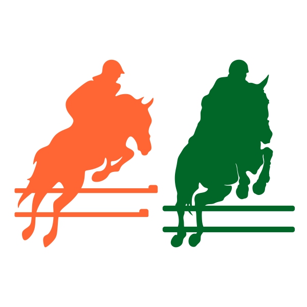 Horse Jumping SVG Cuttable Designs