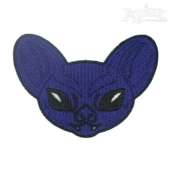 Vampire Bat Embroidery Design