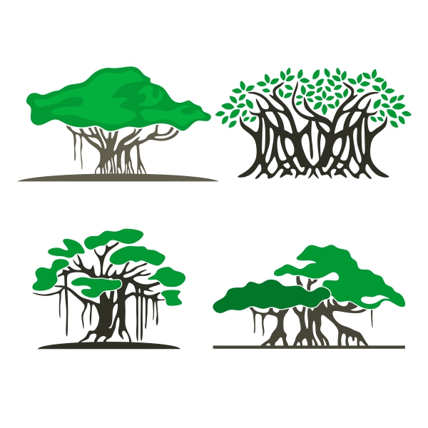 Old Banyan Trees SVG Cuttable Design