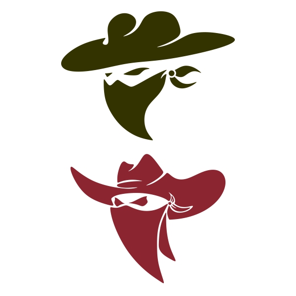 Outlaw Cowboy SVG Cuttable Design
