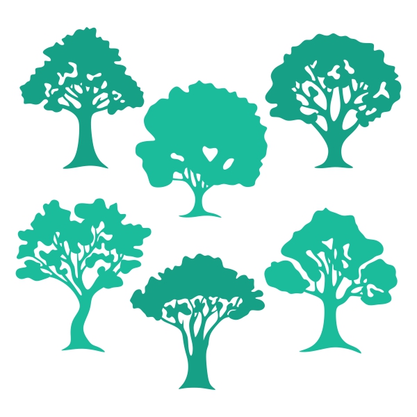 Old Trees Pack SVG Cuttable Design