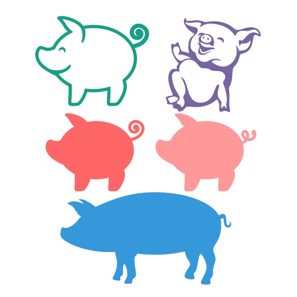 Pig SVG Cuttable Design