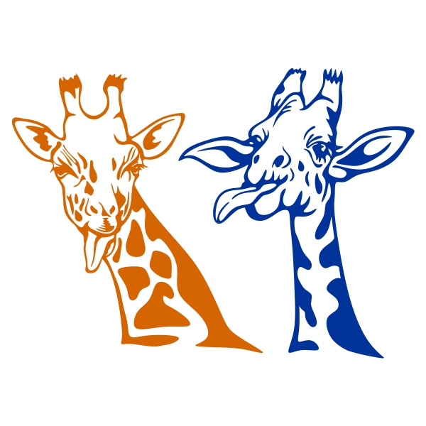 Funny Giraffe SVG Cuttable Designs