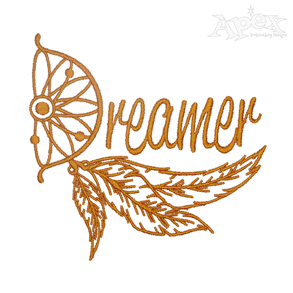 Dreamer Dreamcatcher Embroidery Design