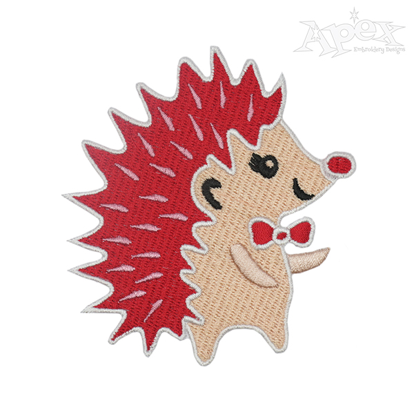 Hedgehog Embroidery Design