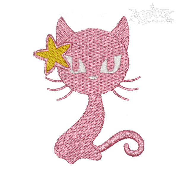 Heart Hugger Cat Embroidery Design – Daily Embroidery