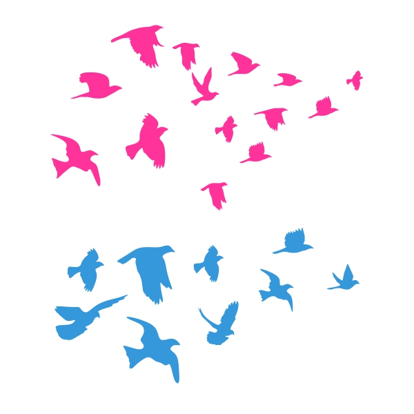 Flying Birds SVG Cuttable Design