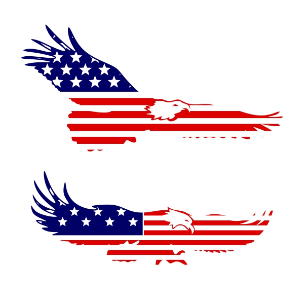 USA America Flag Eagle SVG Cuttable Design