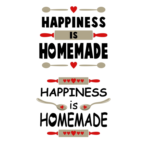 Happiness is Homemade SVG Cuttable Design