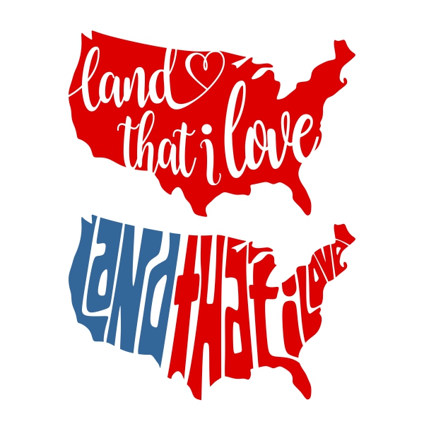 America US Land that I Love SVG Cuttable Design