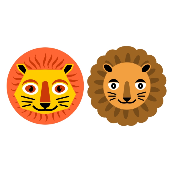 Graphic Lion SVG Cuttable Design