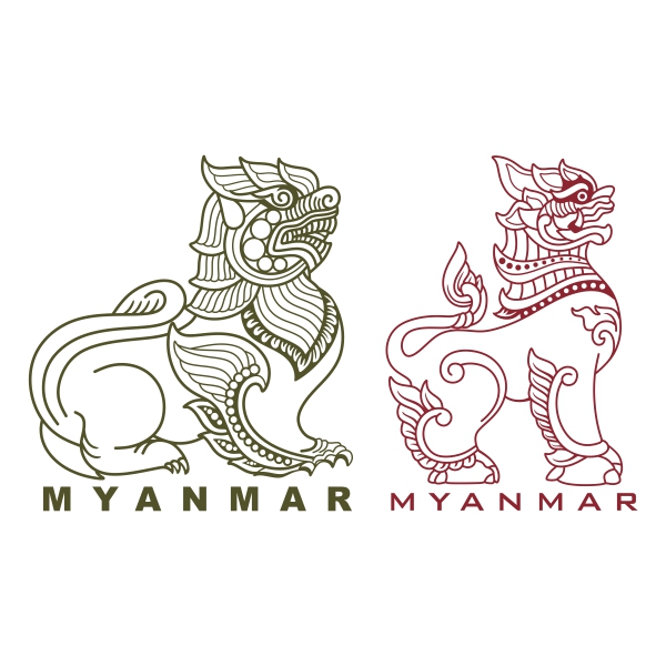 Burma Lion SVG Cuttable Designs