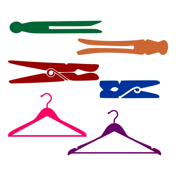 Clothes Pin SVG Cuttable Design