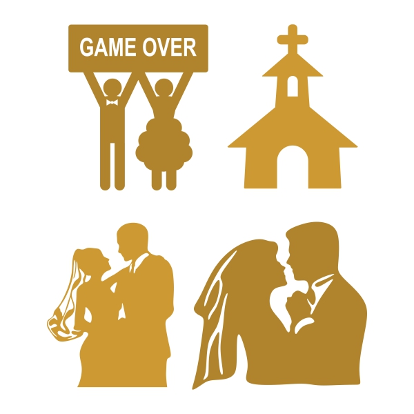 Wedding Pack SVG Cuttable Design