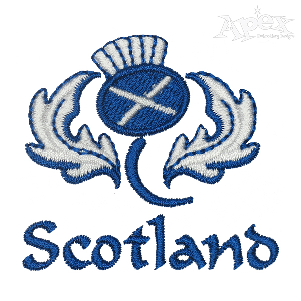 Scotland Thistle Embroidery Design