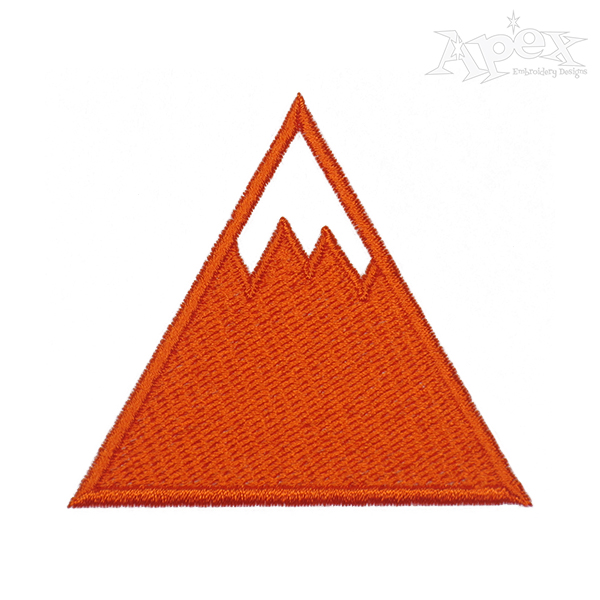 Mountain Icon Embroidery Design