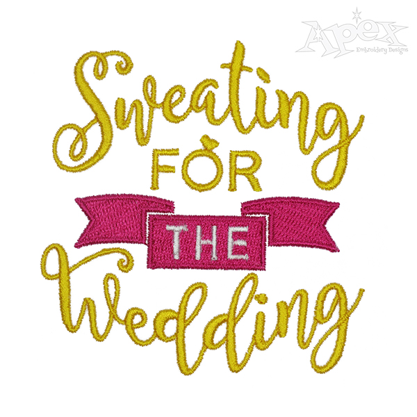 Sweating Wedding Embroidery Design