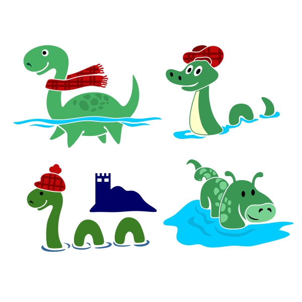 Loch Ness Monster Nessie SVG Cuttable Design