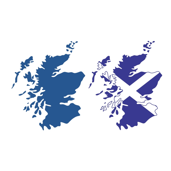 Scotland Map SVG Cuttable Design