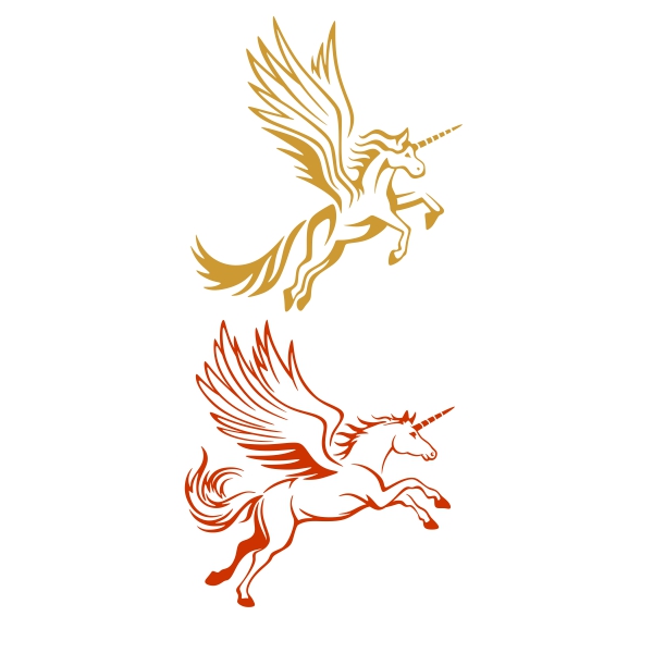 Flying Unicorn SVG Cuttable Design
