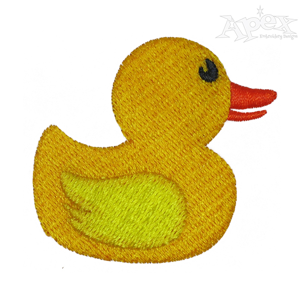 Rubber Duck Embroidery Design