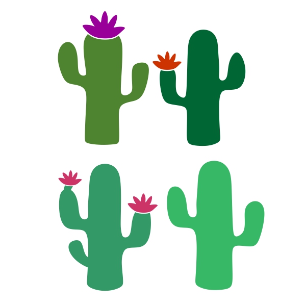 Cactus Pack SVG Cuttable Design
