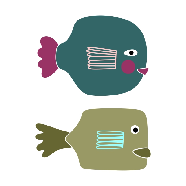 Funny Fish SVG Cuttable Design