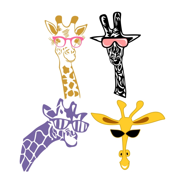 Cool Giraffe SVG Cuttable Design