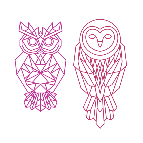 Geometric Owl SVG Cuttable Design