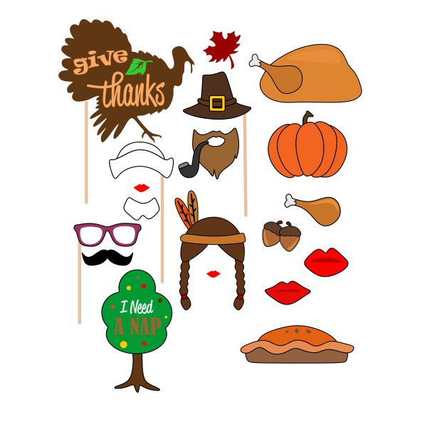Thanksgiving Photoprops SVG Cuttable Design