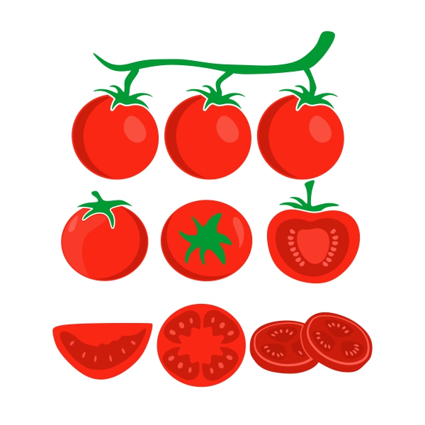 Tomatoes SVG Cuttable Design