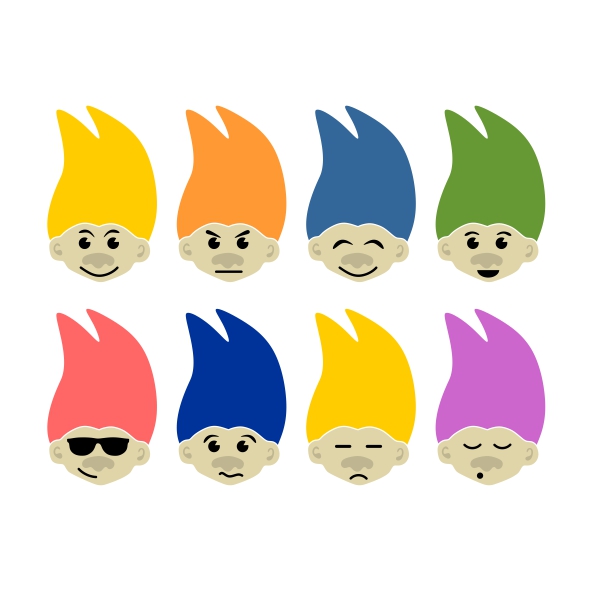 Trolls Emoji SVG Cuttable Design