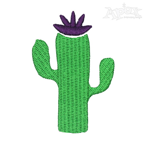 Cactus Embroidery Design