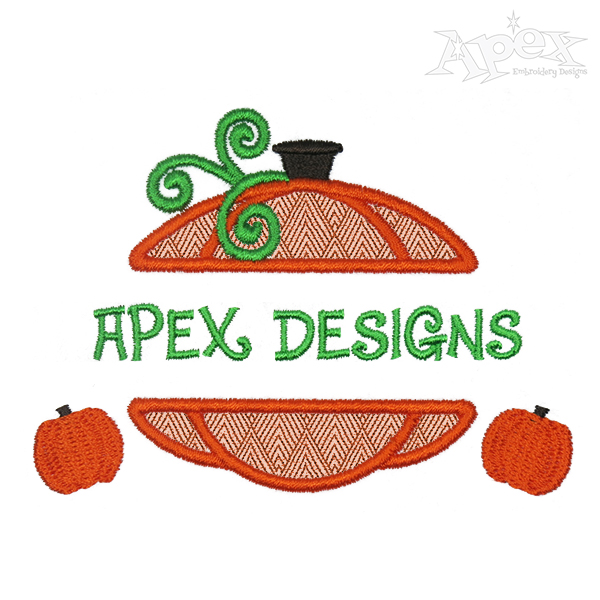 Pumpkin Applique Split Embroidery Frame