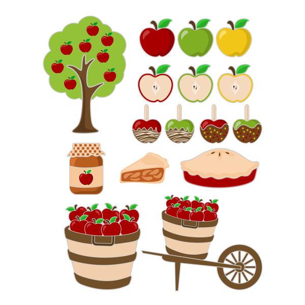 Apple Orchard SVG Cuttable Design