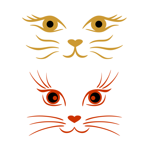 Cat Face SVG Cuttable Design
