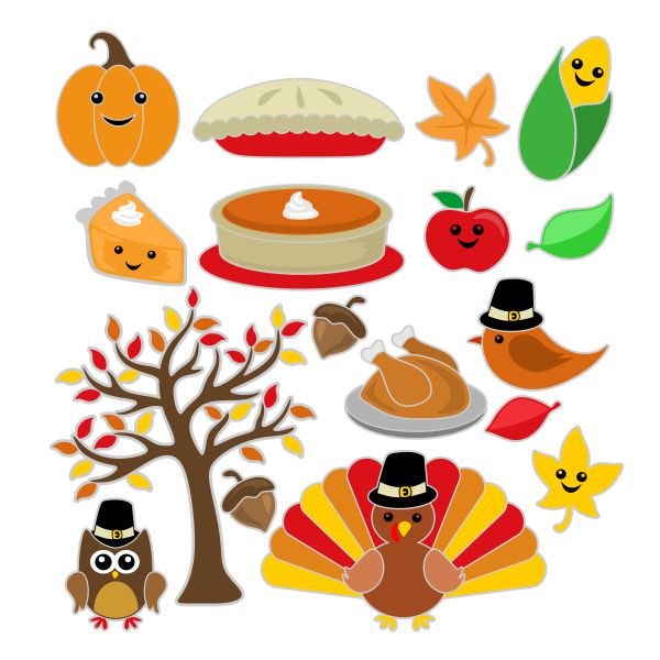 Thanksgiving Decor Pack SVG Cuttable Design