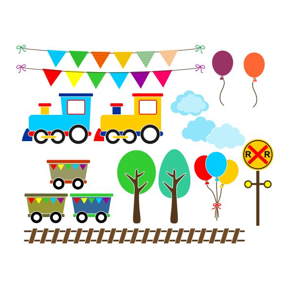Baby Train Toy SVG Cuttable Design
