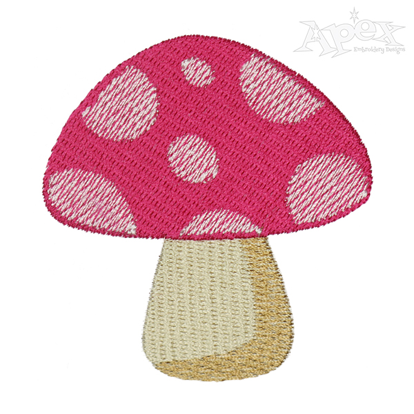 Mushroom Embroidery Design