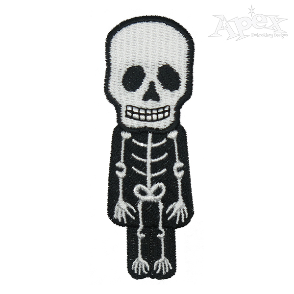 Halloween Skeleton Embroidery Design